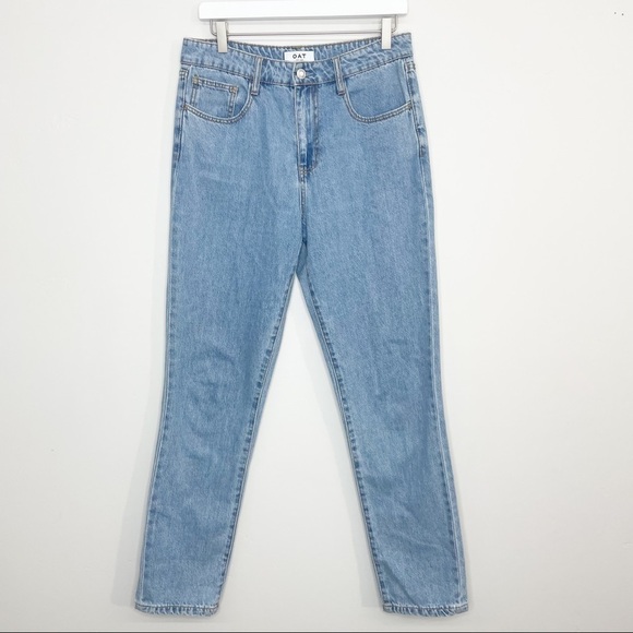 OAT High Rise Straight Leg Jeans Size 28 - Picture 1 of 9